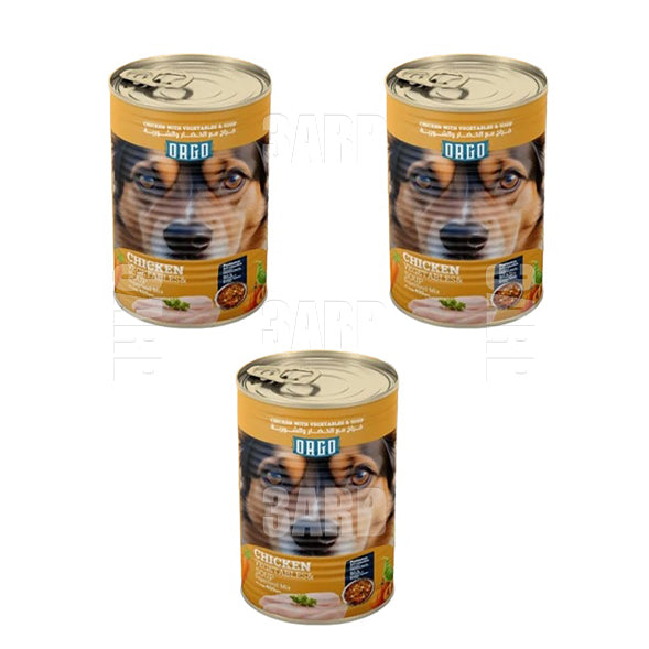 Orgo Wet Food Dog Chicken Veg & Soup 400g - Pack of 3