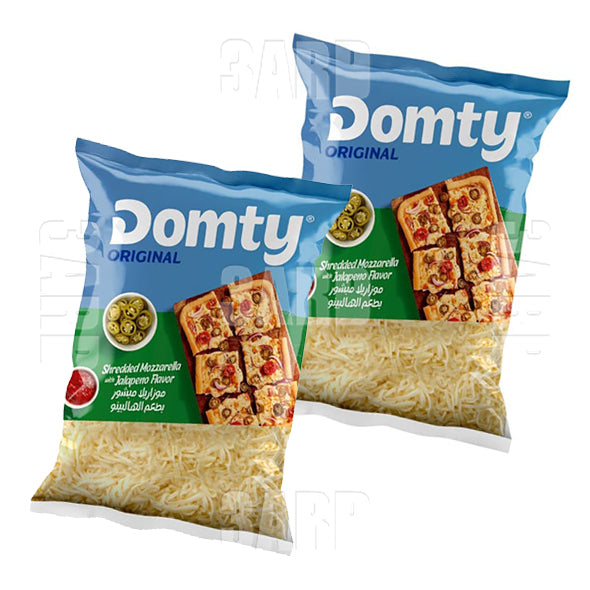 Domty Mozzarella Cheese with Jalapeno 280g - Pack of 2