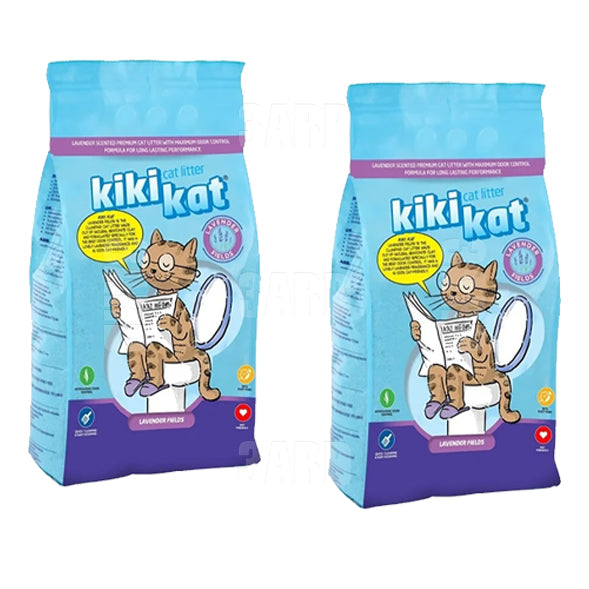 Kiki Kat Cat Litter Lavender 20L - Pack of 2