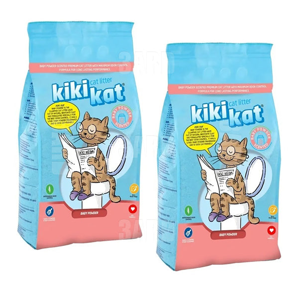 Kiki Kat Cat Litter Baby Powder 20L - Pack of 2