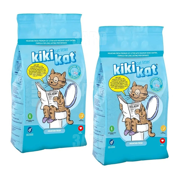 Kiki Kat Cat Litter Mountain Fresh 20L - Pack of 2