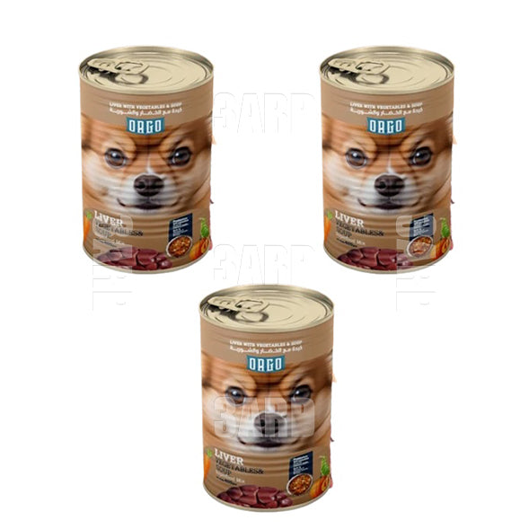 Orgo Wet Food Dog Liver Veg & Soup 400g - Pack of 3