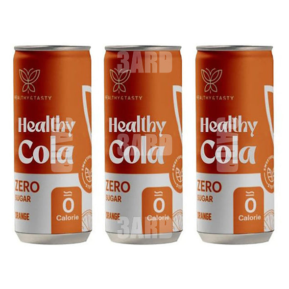 Healthy & Tasty Zero Sugar Cola with Orange 330ml - Pack of 3