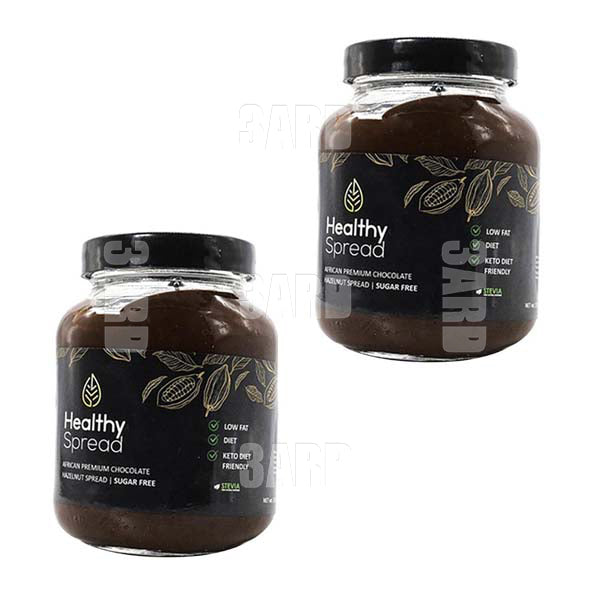 Healthy Spread Chocolate Hazelnut 375g - Pack of 2