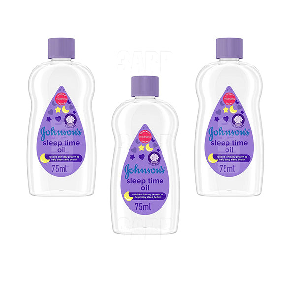 Johnson Baby Oil Bed Time Purple 75ml - Pack of 3