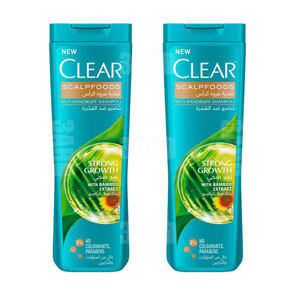 Clear Scalpfoods Anti-Dandruff Shampoo with Chia Seed 360ml - Pack of 2