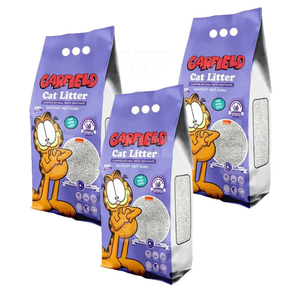 Garfield Cat Litter Lavender 5L - Pack of 3