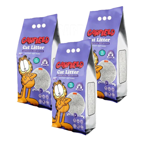 Garfield Cat Litter Lavender 10L - Pack of 3