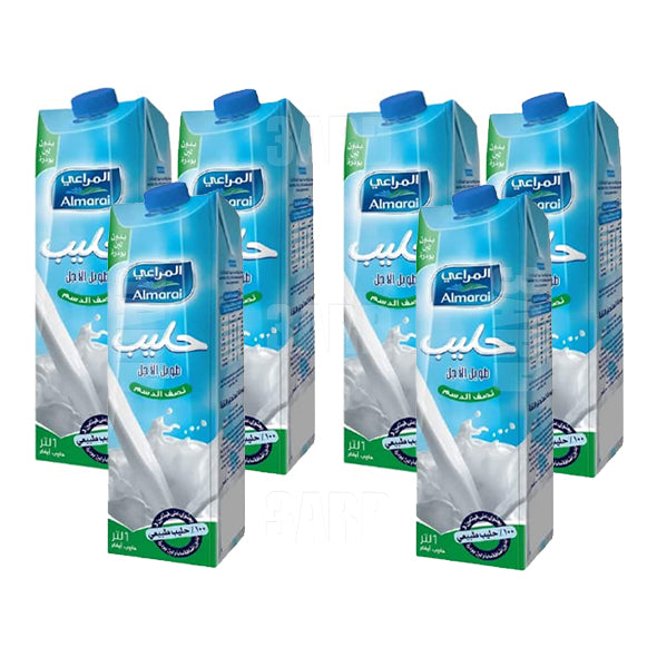 Almarai Halfcream Milk 1L - Pack of 6