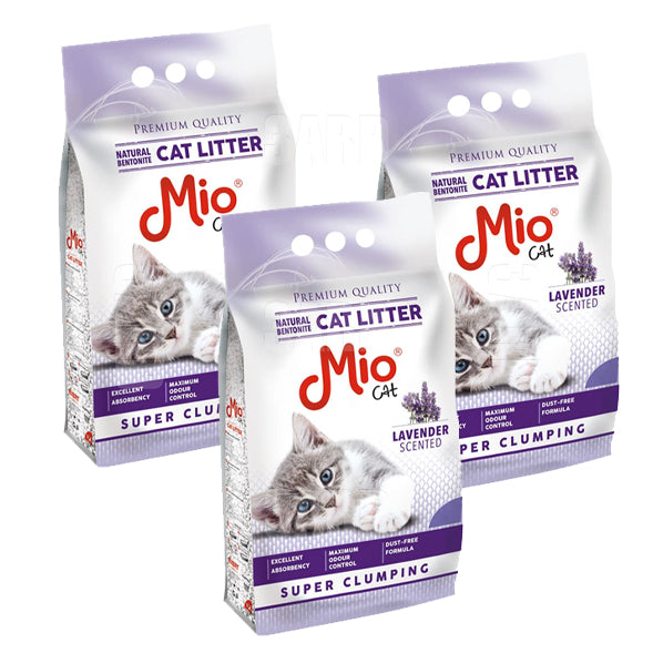 Mio Cat Litter Lavender 5L - Pack of 3