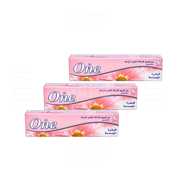 One Hair Remover Cream Rose 40ml - Pack of 3