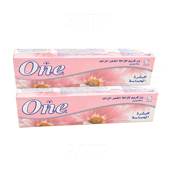 One Hair Remover Cream Rose 140ml - Pack of 2