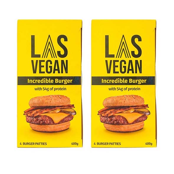 Las Vegan Veggie Burger 400g - Pack of 2