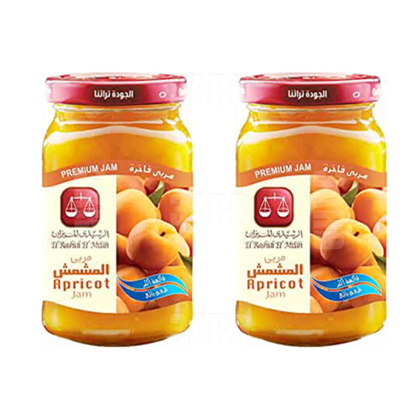 Alrasheedi Almizan Apricot Jam 340g - Pack of 2