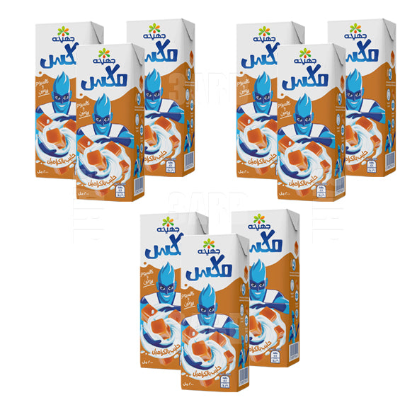 Juhayna Mix Milk with Caramel 200ml - Pack of 9