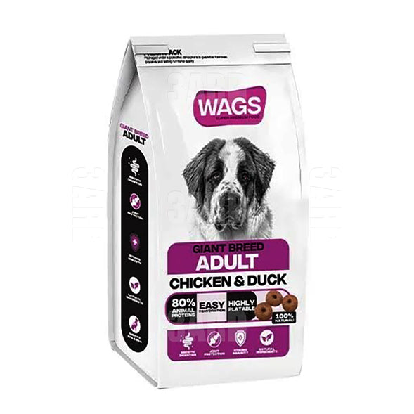 Wags Giant Breed Adult Chicken & Duck 18k - Pack of 1