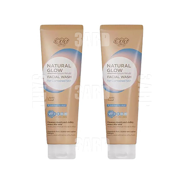 Eva Natural Glow Facial Wash for Combined Skin 100ml - Pack of 2
