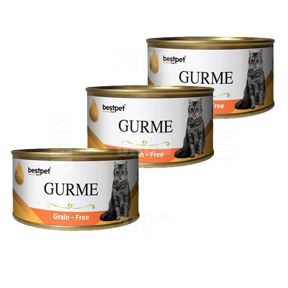 BestPet Wet Food Cat Adult Gurme Salmon 100g - Pack of 3