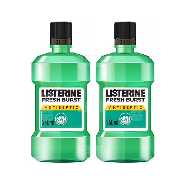 Listerine MouthWash Fresh Burst 250ml - Pack of 2