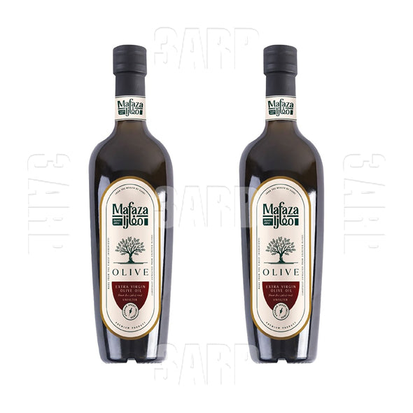 Mafaza Extra Virgin Olive Oil Glass Bottle 500ml - Pack of 2