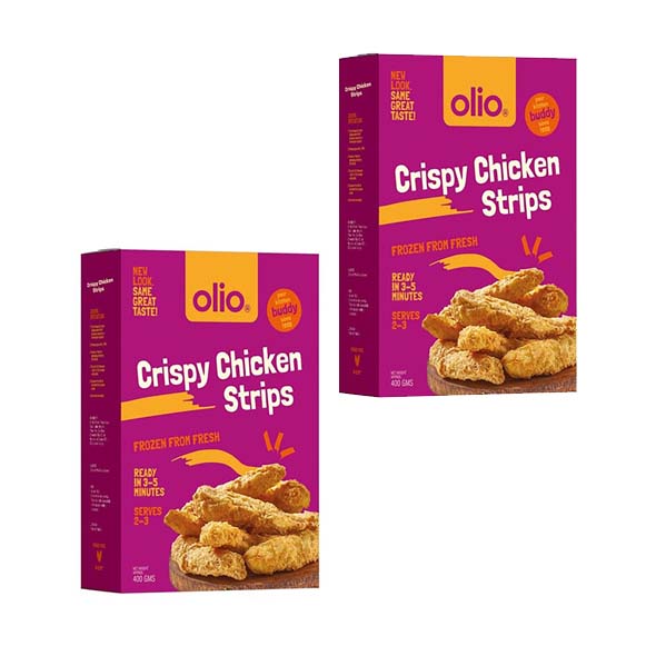 Olio Crispy Chicken Strips 400g - Pack of 2