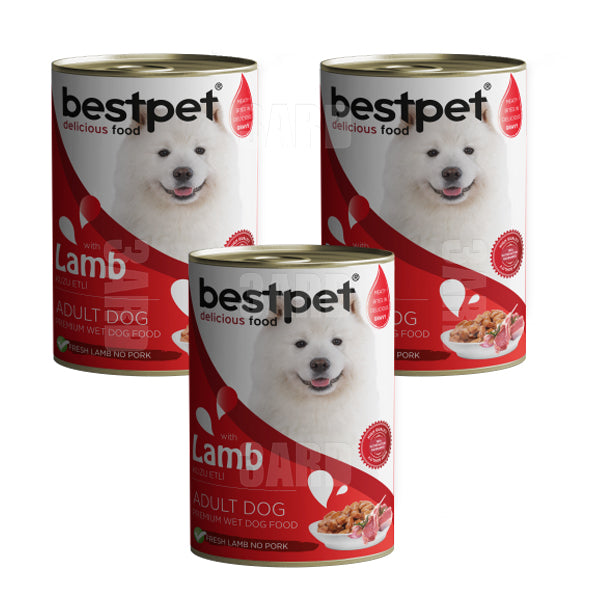 BestPet Wet Food Dog Adult Lamb 400g - Pack of 3