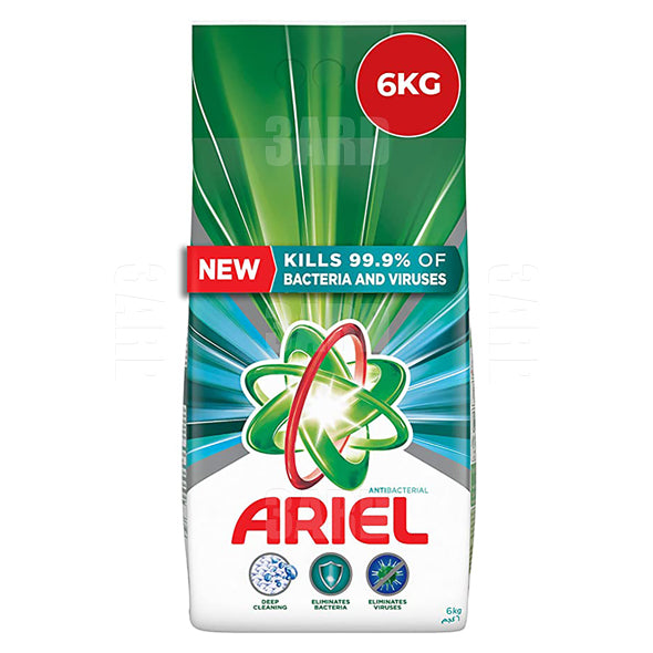 Ariel Automatic Laundry Detergent Anti Bacterial 6kg - Pack of 1