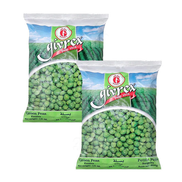 Givrex Frozen Green Peas 400g - Pack of 2
