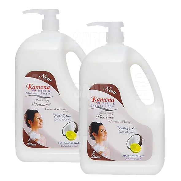 Kamena Bath & Shower Foam Coconut n'Lime Perfume 2L - Pack of 2