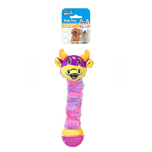 Soleil Plush Flexible Dog Toy Cow - Pack of 1