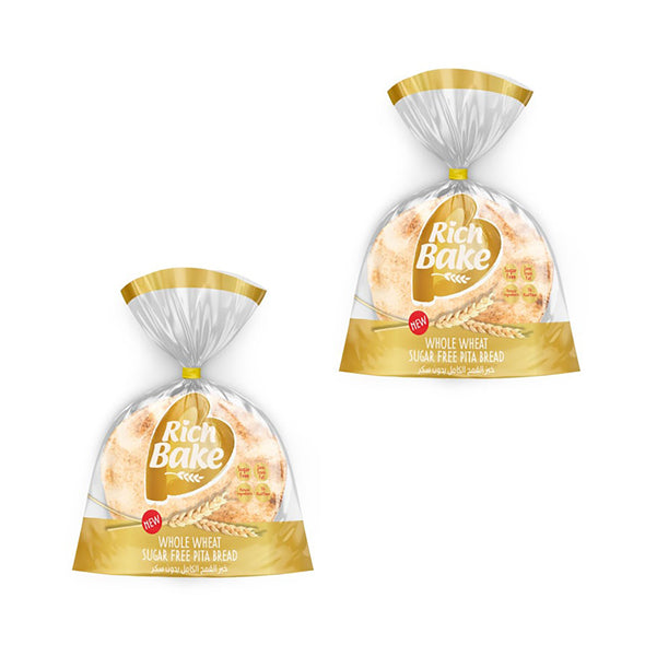 Rich Bake Whole Wheat Sugar-Free Bread 5pcs - Pack of 2