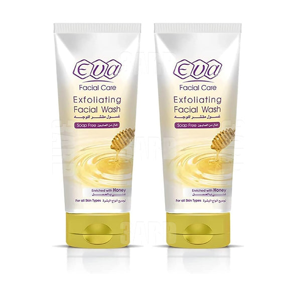 Eva Facial Exfoliating with Honey for All Skin Types 150ml - Pack of 2