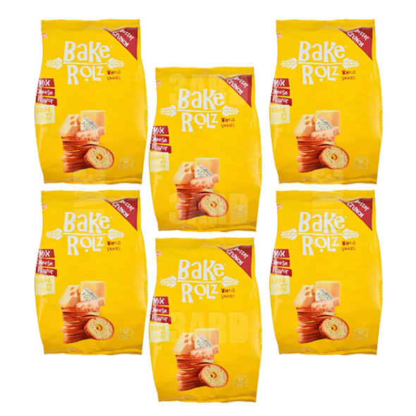 Bake Rolz Mix Cheese 35g - Pack of 6