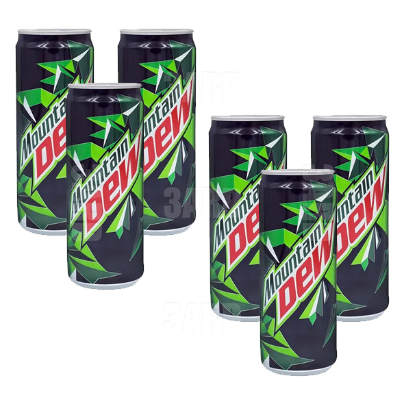 Mountain Dew Can 320ml- Pack of 6