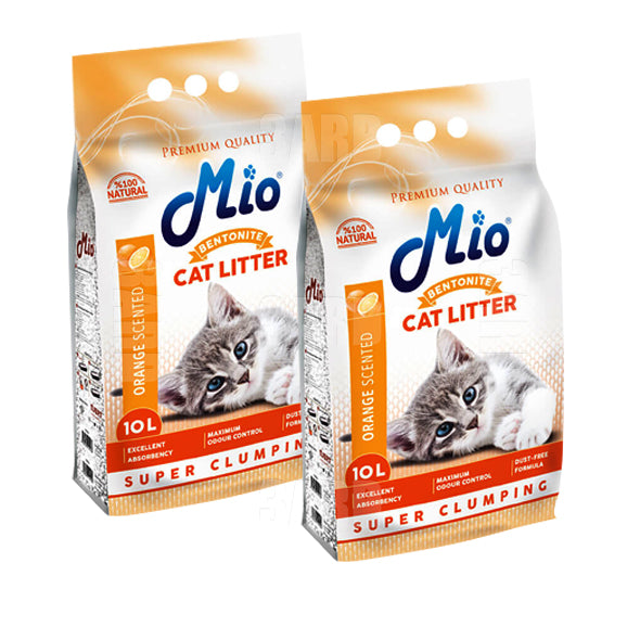 Mio Cat Litter Orange 10L - Pack of 2
