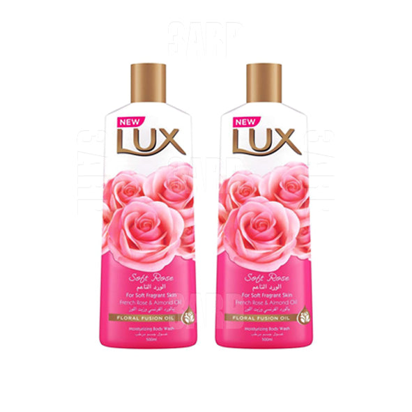 Lux Shower Gel for Body Soft Rose 500ml - Pack of 2