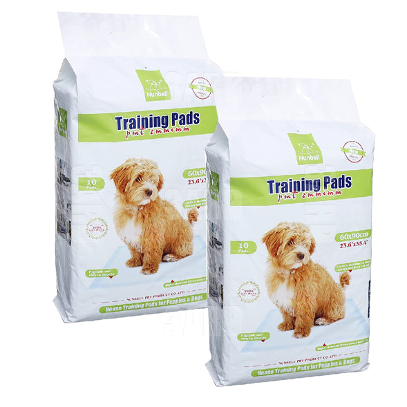 Nunbell Training Pads for Dogs 60X90cm 10pcs - Pack of 2