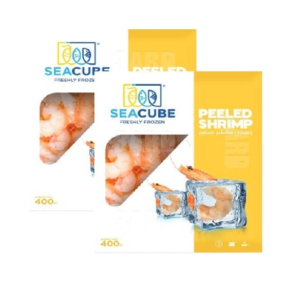 Sea Cube Peeled Small Shrimp 400g - Pack of 2