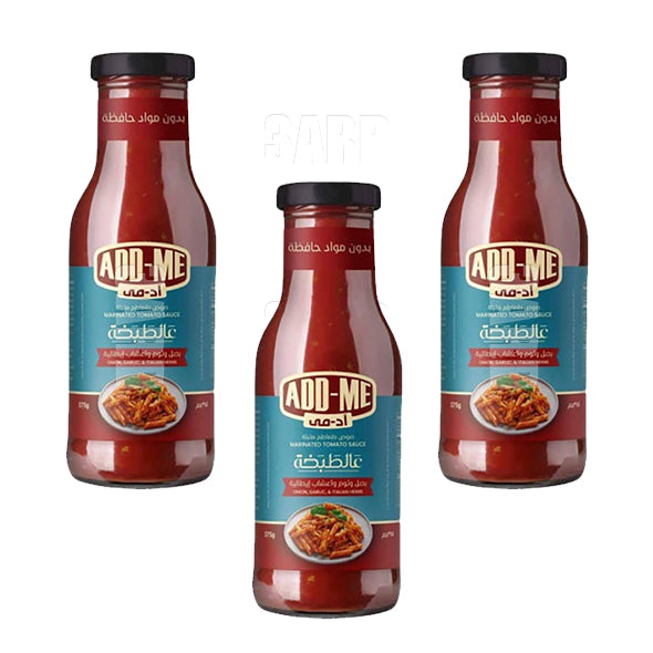 Add Me Tomato Sauce with Onion Garlic & Italian Herbs 375ml - Pack of 3