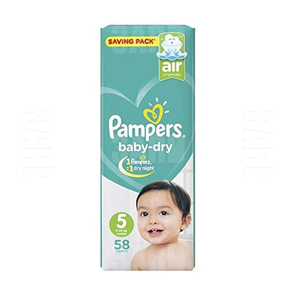Pampers Diaper Size 5 (11-25 Kg) 58 pcs - Pack of 1