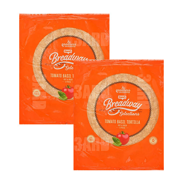 Breadway Tomato & Basil Tortilla Bread 250g - Pack of 2