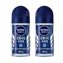 Load image into Gallery viewer, Nivea Roll on for Men Cool Kick 50ml - Pack of 2
