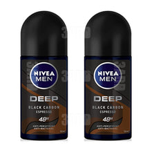 Load image into Gallery viewer, Nivea Roll on for Men Deep Espresso 50ml - Pack of 2
