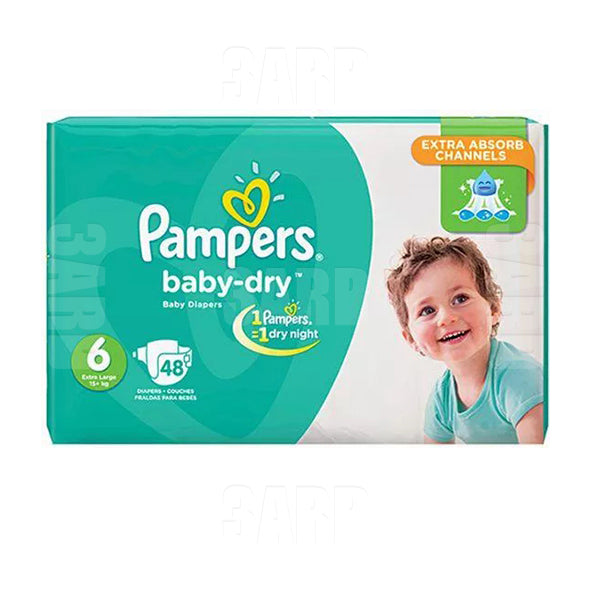 Pampers Diaper Size 6 (13+ Kg) 48 pcs - Pack of 1