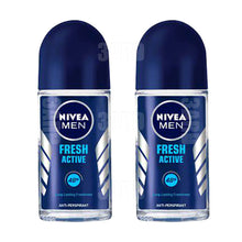 Load image into Gallery viewer, Nivea Roll on for Men Fresh Active 50ml - Pack of 2
