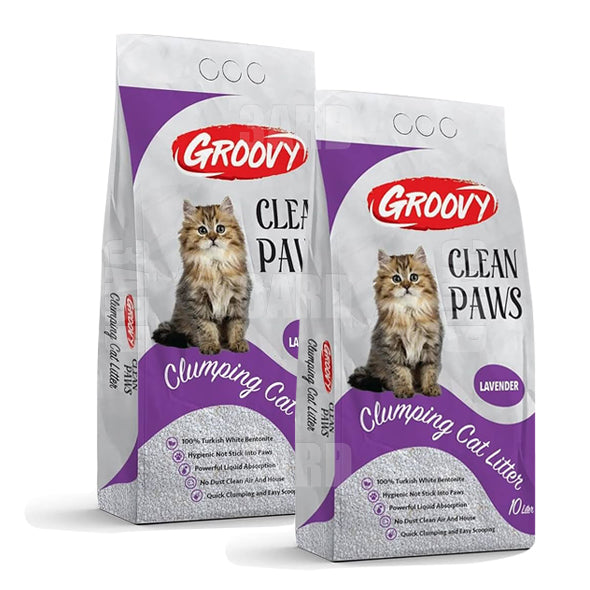 Groovy Cat Litter Lavender 10L - Pack of 2