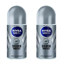 Load image into Gallery viewer, Nivea Roll on for Men Silver Protect 50ml - Pack of 2
