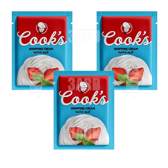 Cook's Whipping Cream 45g - Pack of 3