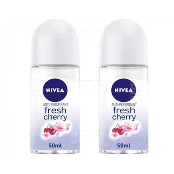 Nivea Roll on for Women Fresh Cherry 50ml - Pack of 2