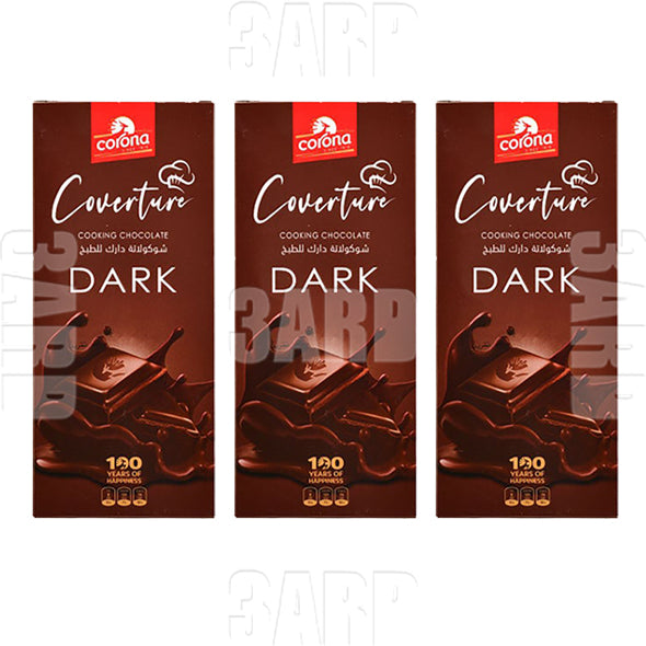 Corona Dark Cooking Chocolate 150g - Pack of 3